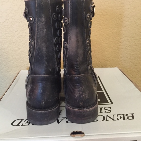 Frey Vintage Jenna Disc Short Black Women Boots - Picture 2 of 4