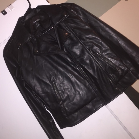 Black Moto leather jacket