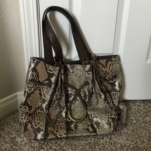 Jessica Simpson snakeskin handbag