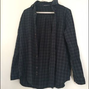 Brandy Melville Blue Green Flannel