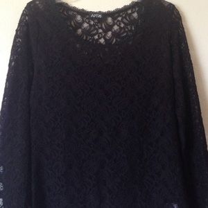 black lace long sleeve