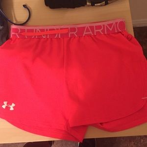 Pink Under Armour Running shorts