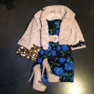 Mini strapless cocktail dress