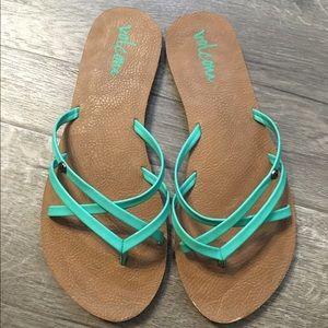 Volcom flip flops