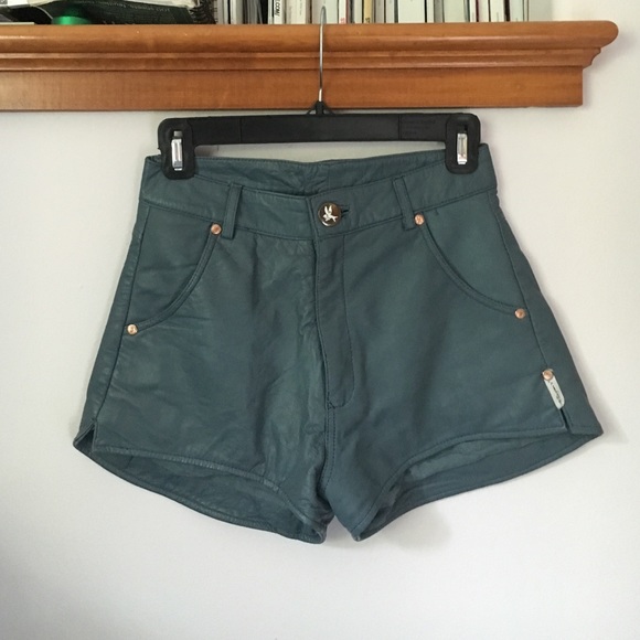 One Teaspoon Real Leather Shorts