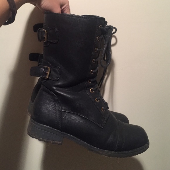 Black Combat Boots