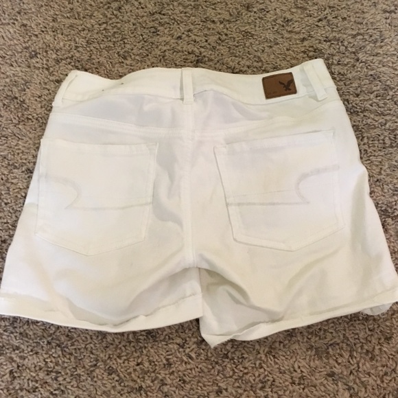 AE White Denim Shorts