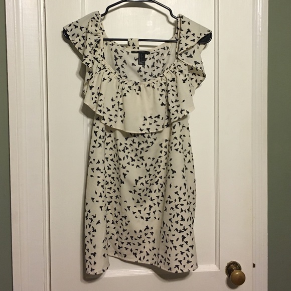 Forever 21 tank top blouse with ruffle