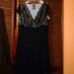 Black dress with lace