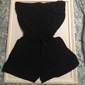 White House Black Market Strapless Romper