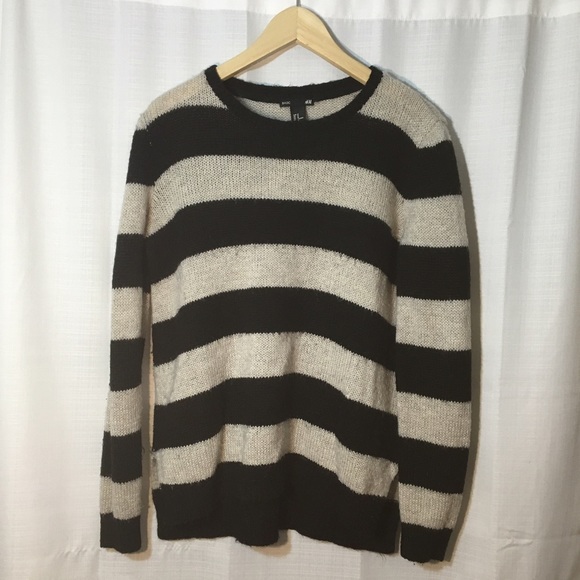 Grey and black stripped sweater