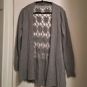Funky gray sweater!