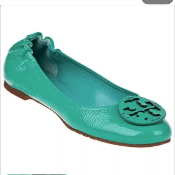 Tory Burch Reva Flats Tiffany Blue