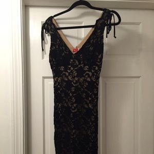 Black lace dress