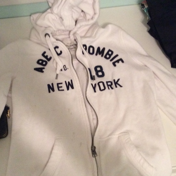 White Abercrombie jacket