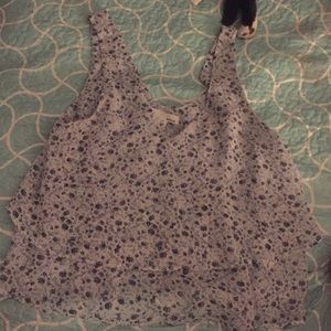 GARAGE floral sheer top size s