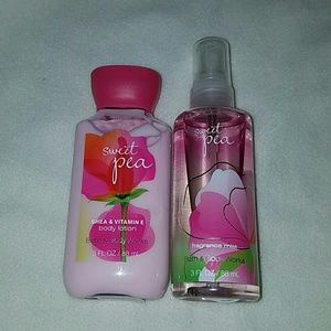 Sweet Pea Body Lotion and Body Spray set. *CLOSING