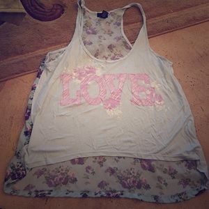 Purple Blossom Sheer Tank