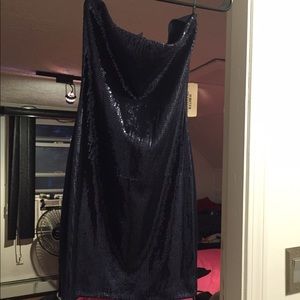 Navy blue cocktail dress