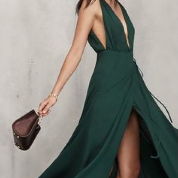 ❌❌❌reserved❌❌❌Reformation Green Gown - Picture 3 of 3