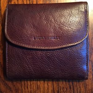 Laura Ashley small brown wallet