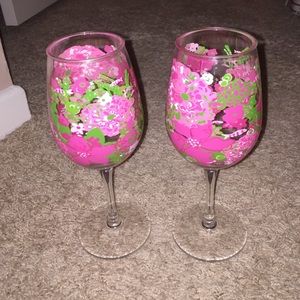 Lilly Pulitzer Wine Glasses