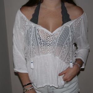 Hollister Crochet Top
