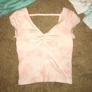 light pink crop top