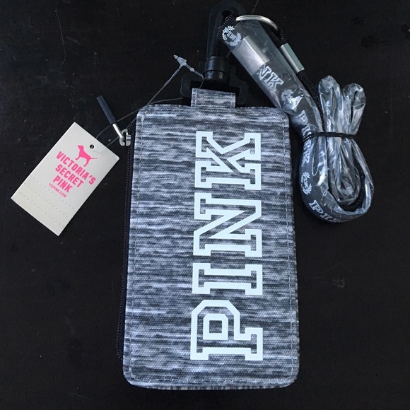 Pink Victoria Secret lanyard