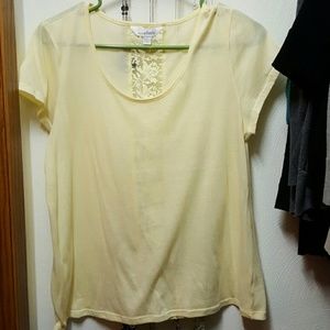 Charming Charlie yellow shirt