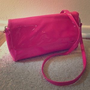 Pink Patent Forever 21 Cross Body Bag