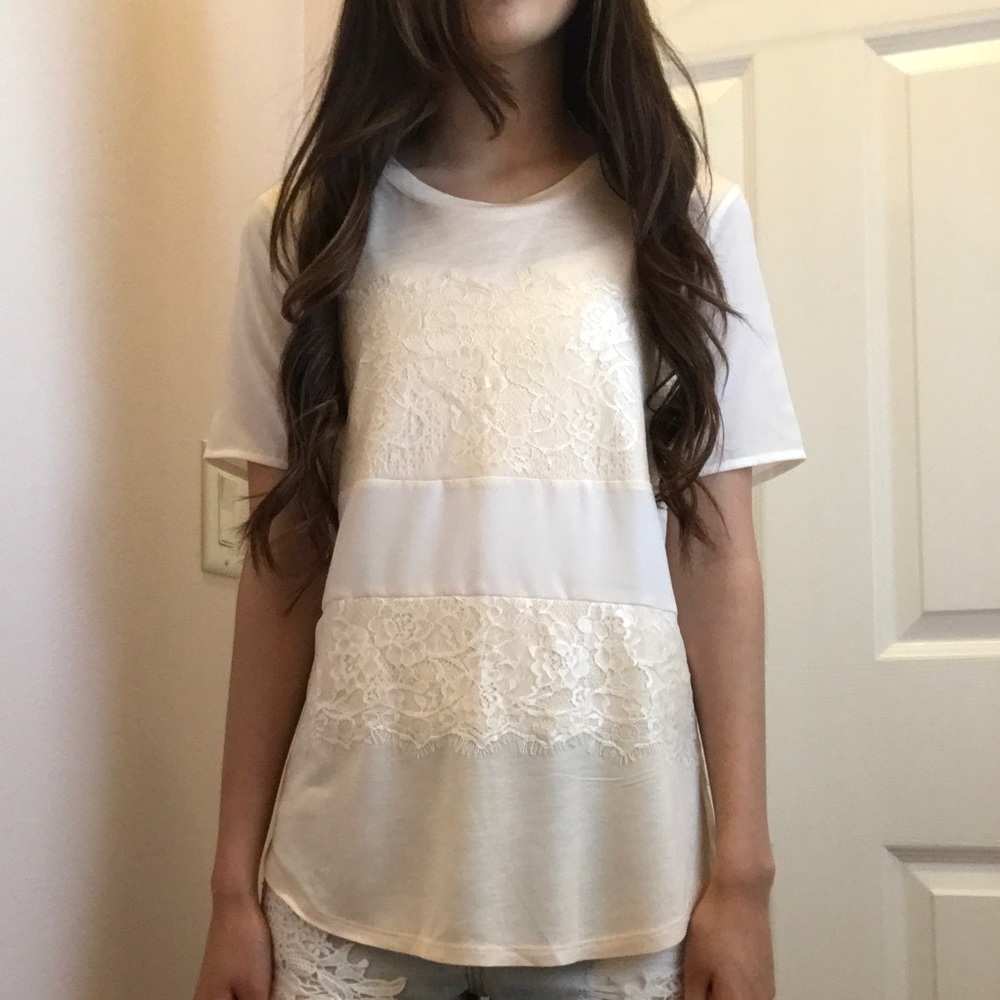 Lace Creme Top