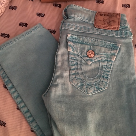 True Religion Women's Lily Super T Crop Jeans