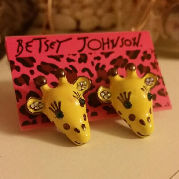 Betsey johnson giraffe earrings