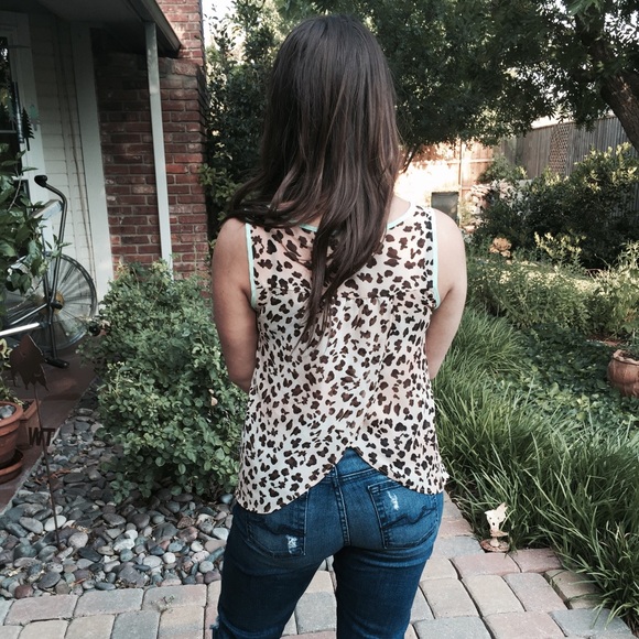 Blu Pepper Cheetah & Teal Tank - Picture 2 of 4