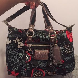 Coach Graffiti Lurex Bag
