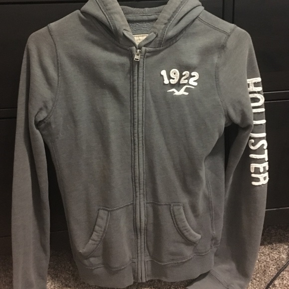 Grey Hollister Hoodie - Picture 1 of 4