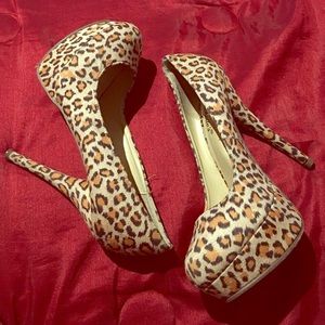 Cheetah print heels