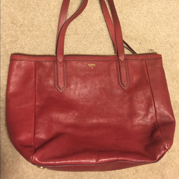 Fossil Handbag - Sydney Tote (cranberry)