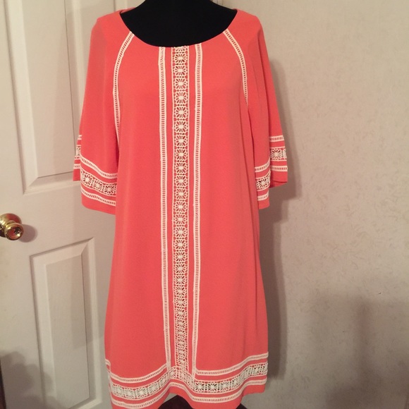 Luxology Dresses & Skirts - Luxology coral dress from JCP size 16