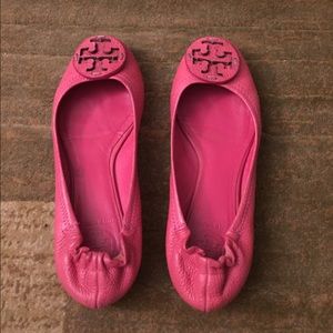 Tory Burch Reva Pink Flats