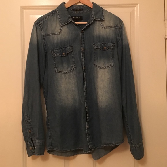 Faded Light Denim Shirt 21 Men