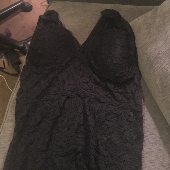 Black lace tanktop