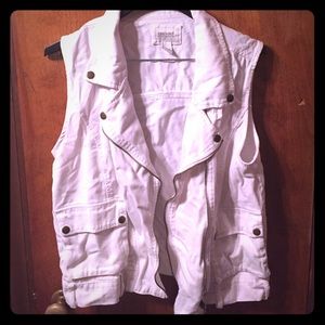 White Denim F21 vest