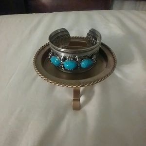 Silver and Turquoise cuff