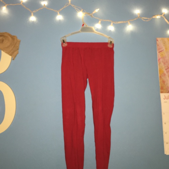Red leggings - Picture 1 of 1
