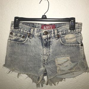 VINTAGE HIGH WAISTED LEVI'S Denim Shorts