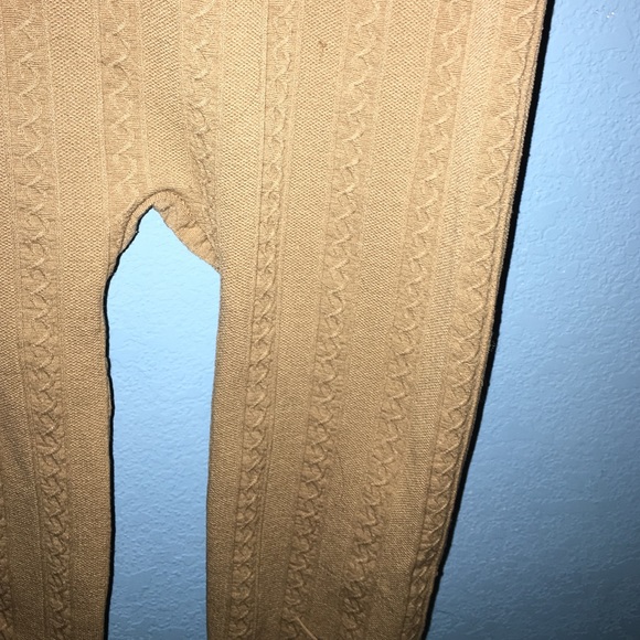 Tan knit leggings - Picture 2 of 2
