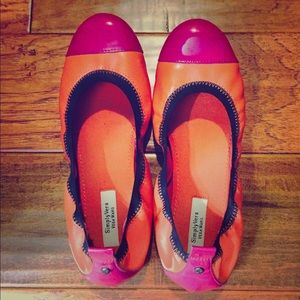 Simply Vera~Vera Wang Color Block Ballet Flats