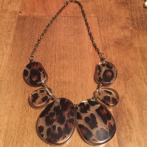 Leopard print necklace